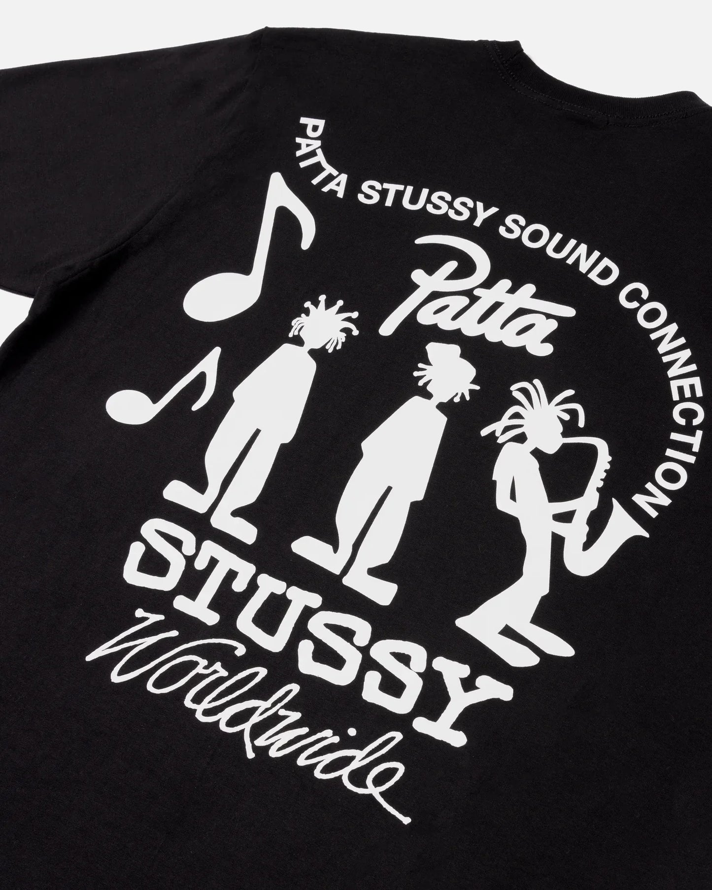 Stussy x Patta Sound Connection Tee Black