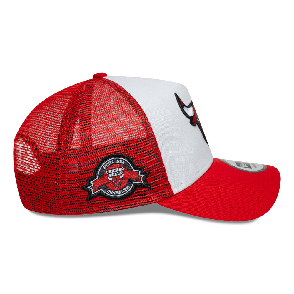 9FORTY Gorra Chicago Bulls NBA Side Patch 9FORTY A-Frame Trucker Rojo