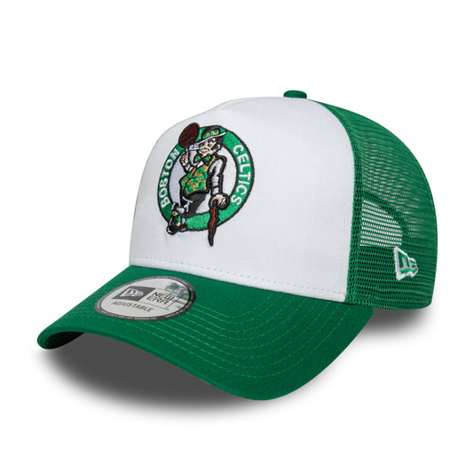 9FORTY Gorra Boston Celtics NBA Side Patch 9FORTY A-Frame Trucker Verde