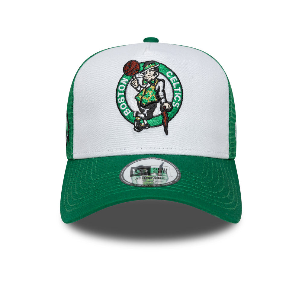 9FORTY Gorra Boston Celtics NBA Side Patch 9FORTY A-Frame Trucker Verde