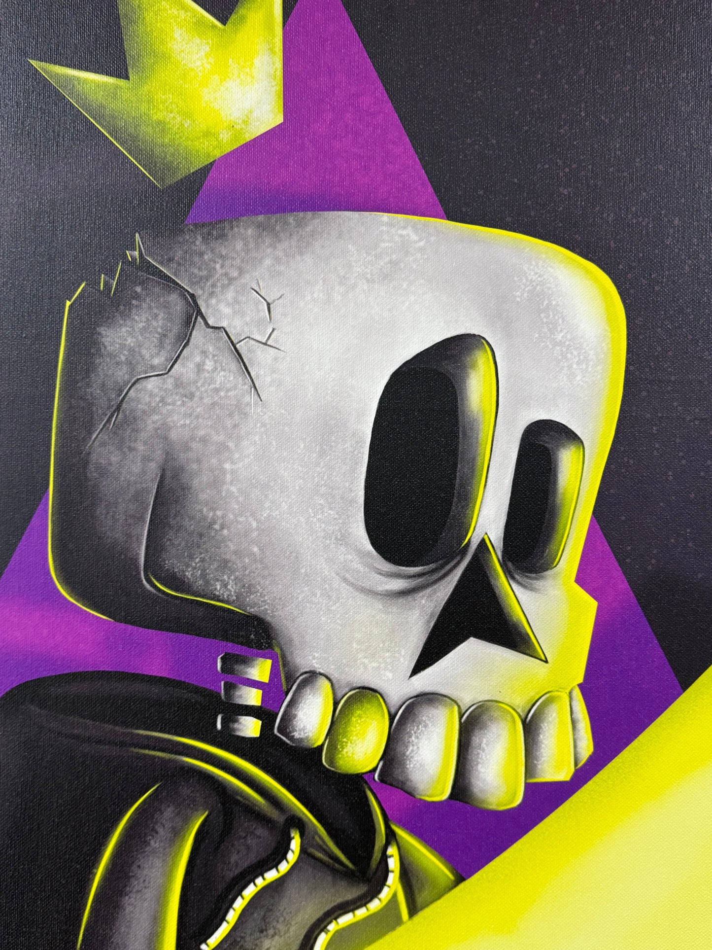 Pintura sobre Óleo - Calavera Dangerart