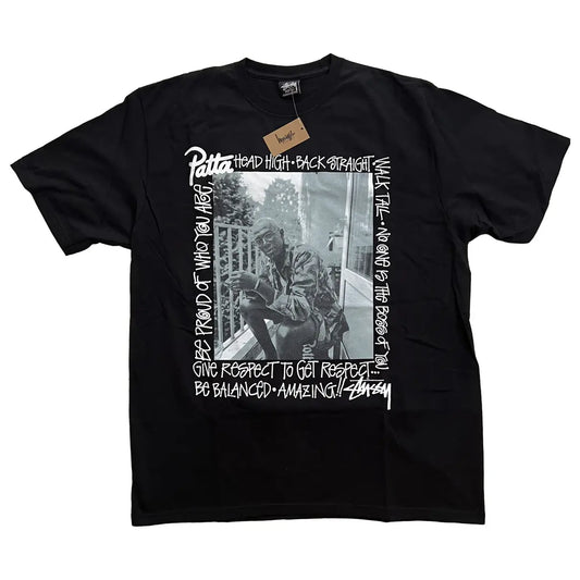 Stussy x Patta Respect Tee Black