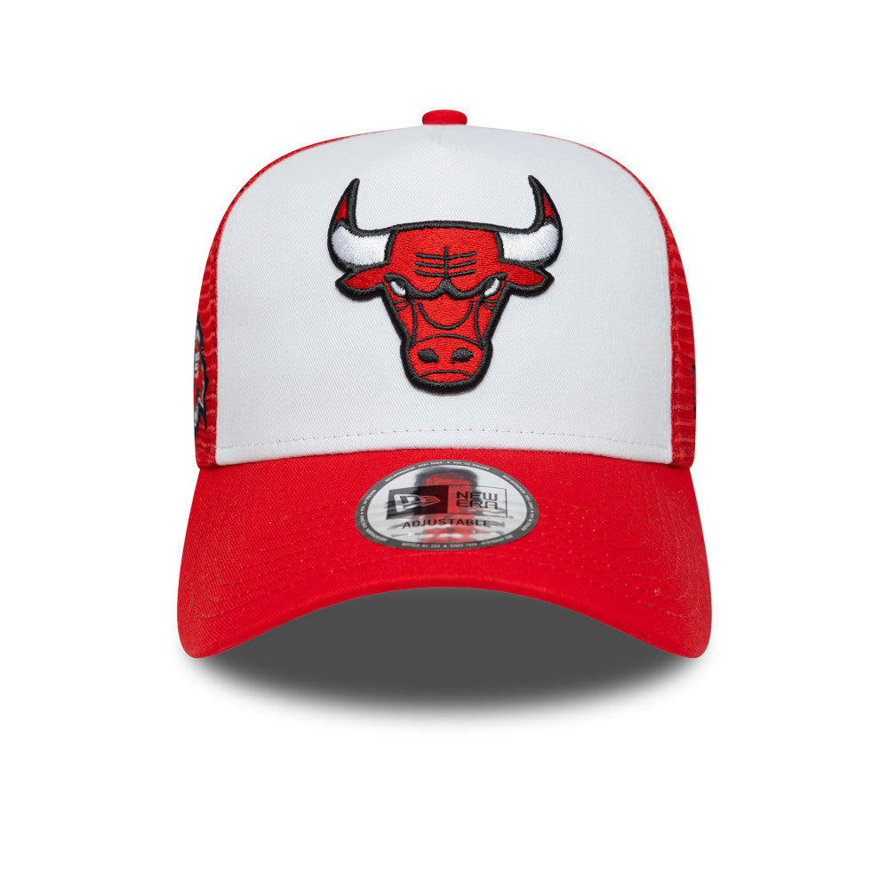 9FORTY Gorra Chicago Bulls NBA Side Patch 9FORTY A-Frame Trucker Rojo