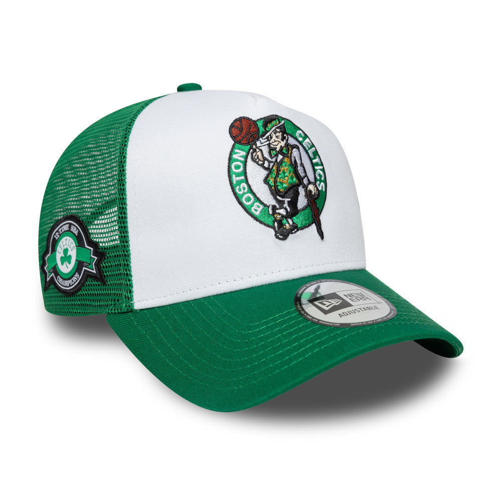 9FORTY Gorra Boston Celtics NBA Side Patch 9FORTY A-Frame Trucker Verde