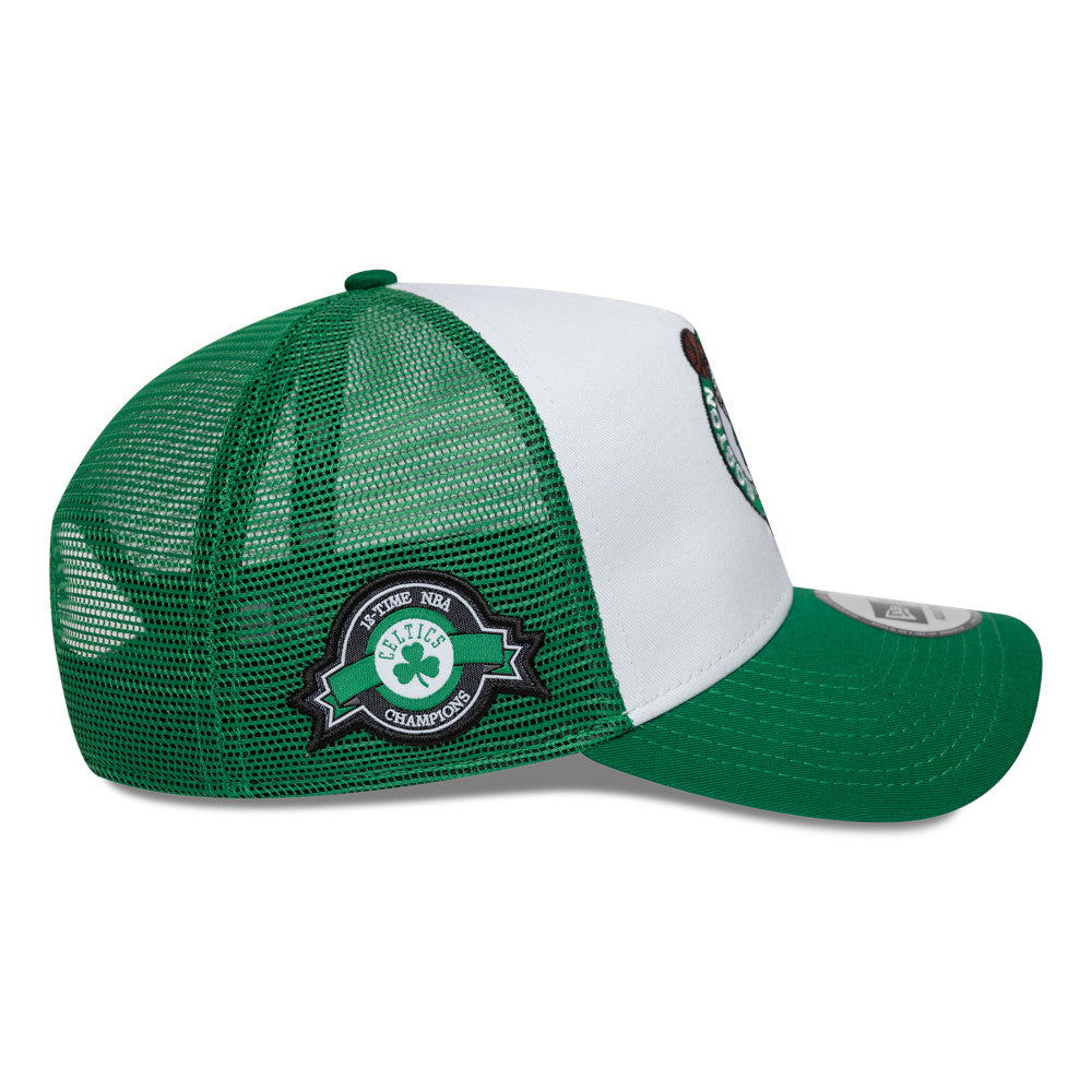 9FORTY Gorra Boston Celtics NBA Side Patch 9FORTY A-Frame Trucker Verde