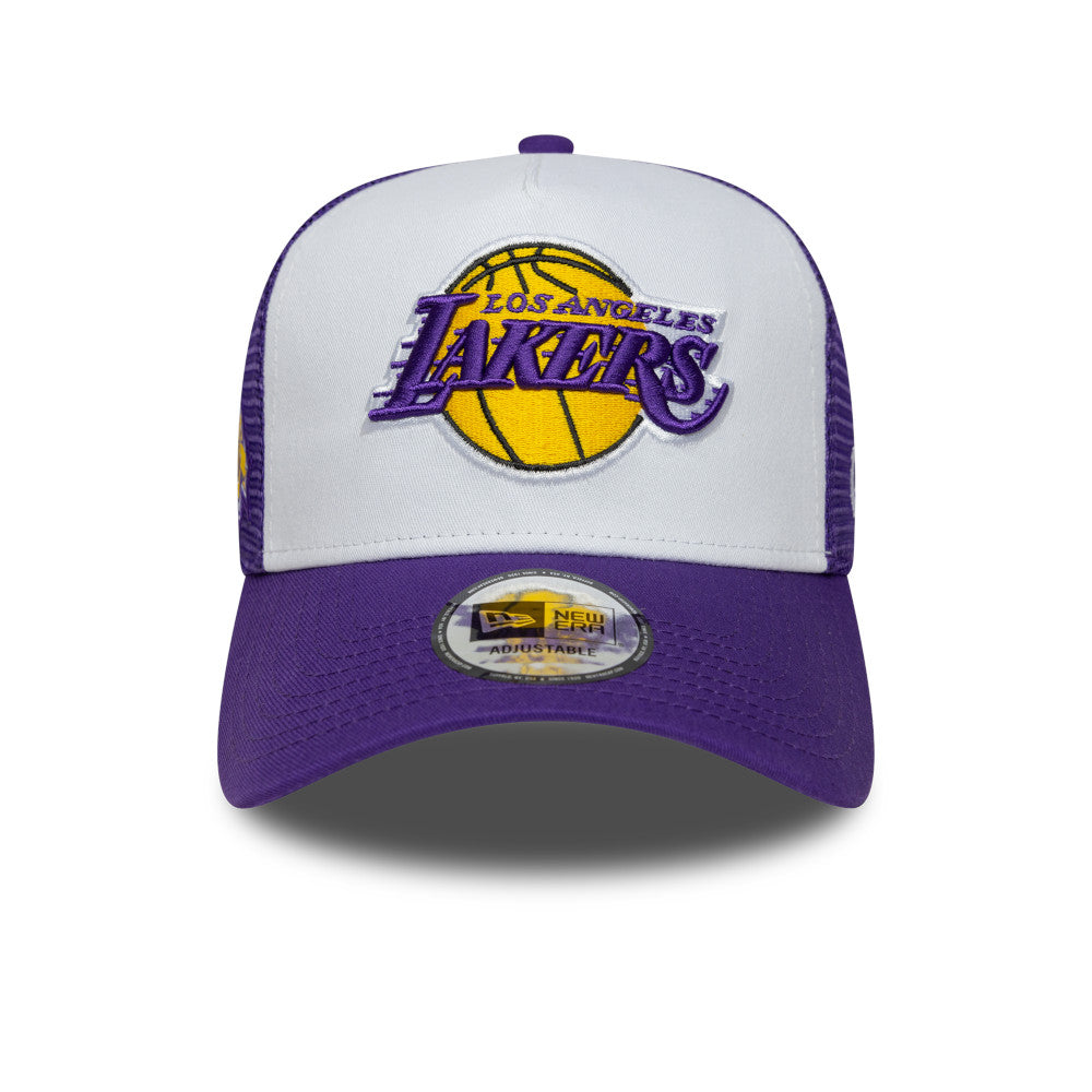 9FORTY Gorra LA Lakers NBA Side Patch 9FORTY A-Frame Trucker Morado