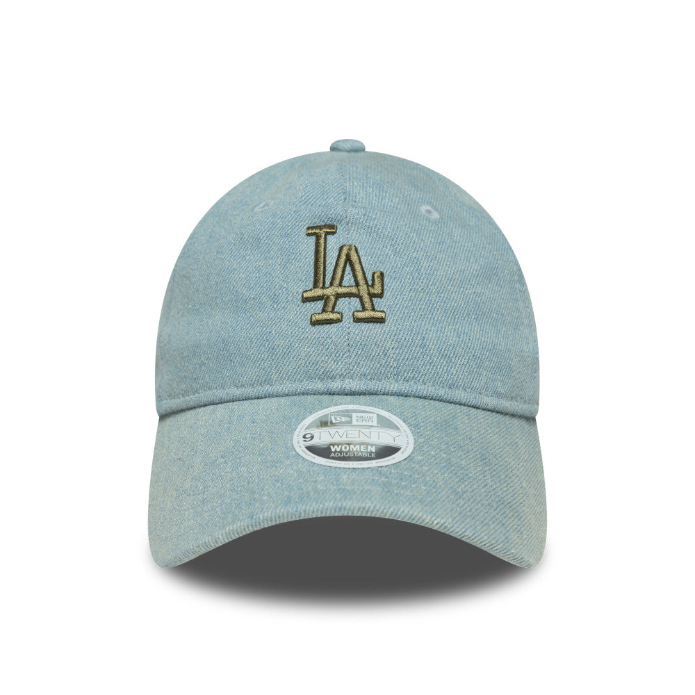 9TWENTY LA Dodgers Womens MLB Denim Pastel Blue 9TWENTY Adjustable Cap