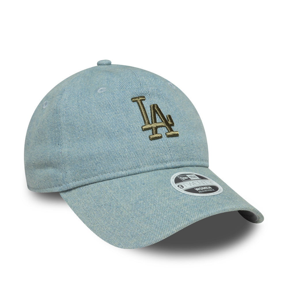 9TWENTY LA Dodgers Womens MLB Denim Pastel Blue 9TWENTY Adjustable Cap