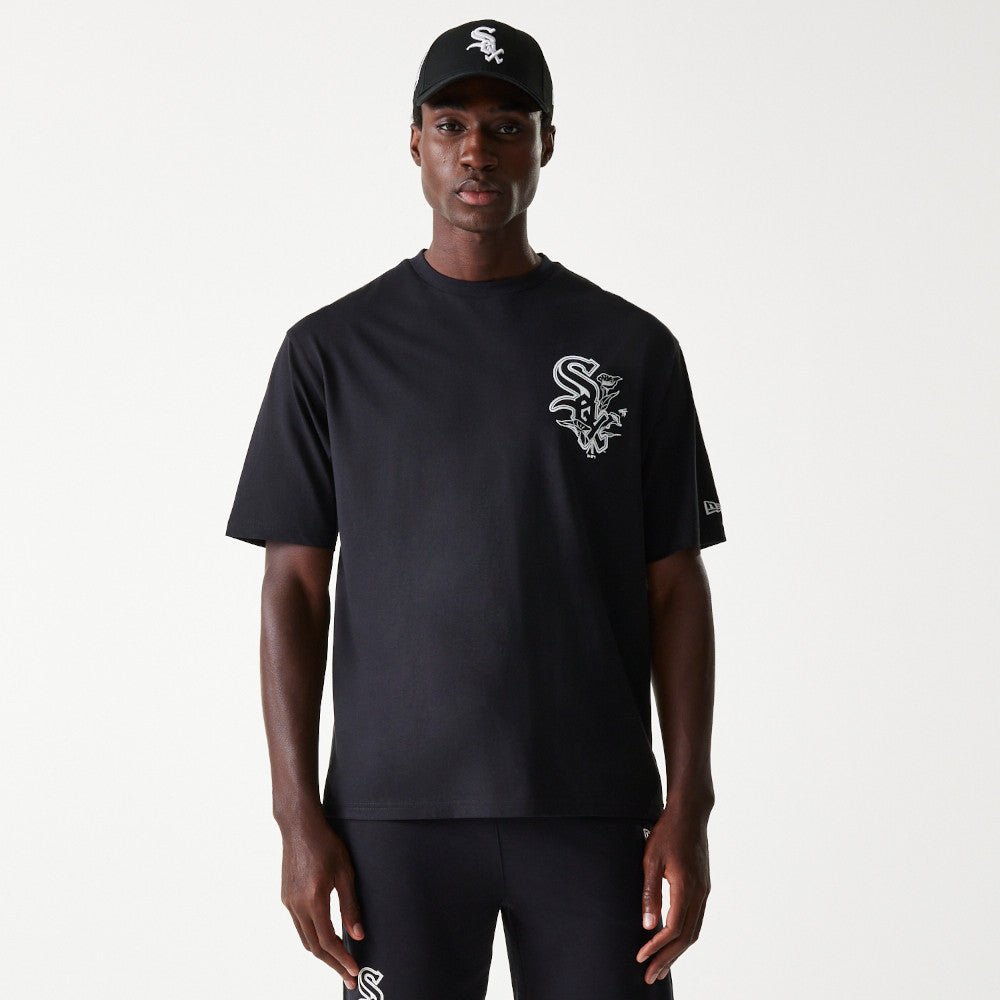 MLB FLORAL GRAPHIC OS TEE  CHICAGO WHITE SOX BLK