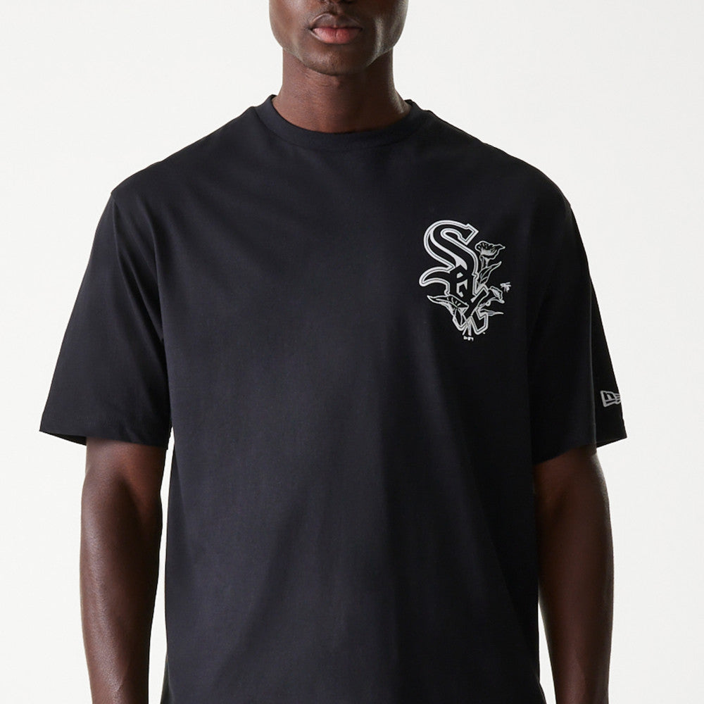 MLB FLORAL GRAPHIC OS TEE  CHICAGO WHITE SOX BLK