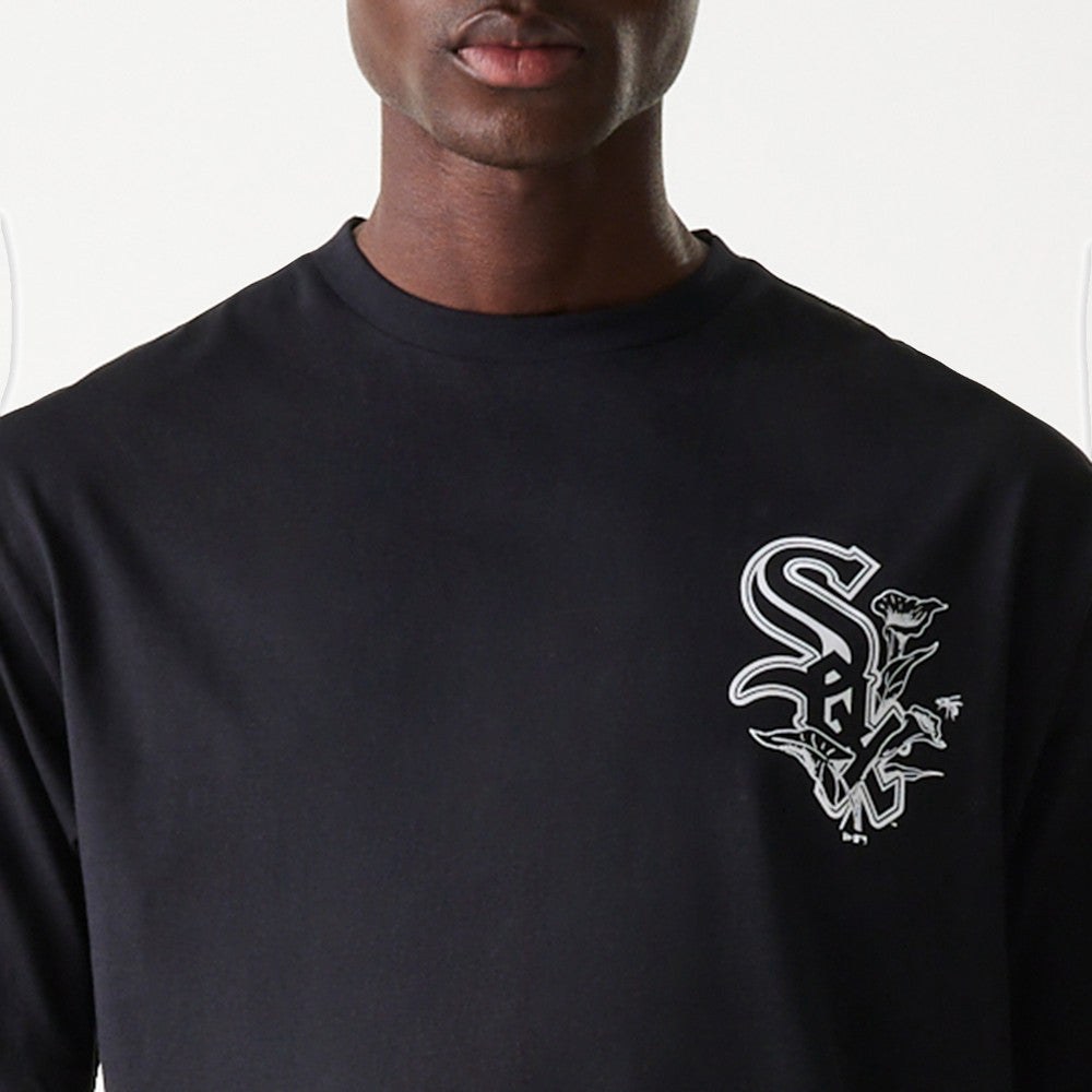 MLB FLORAL GRAPHIC OS TEE  CHICAGO WHITE SOX BLK