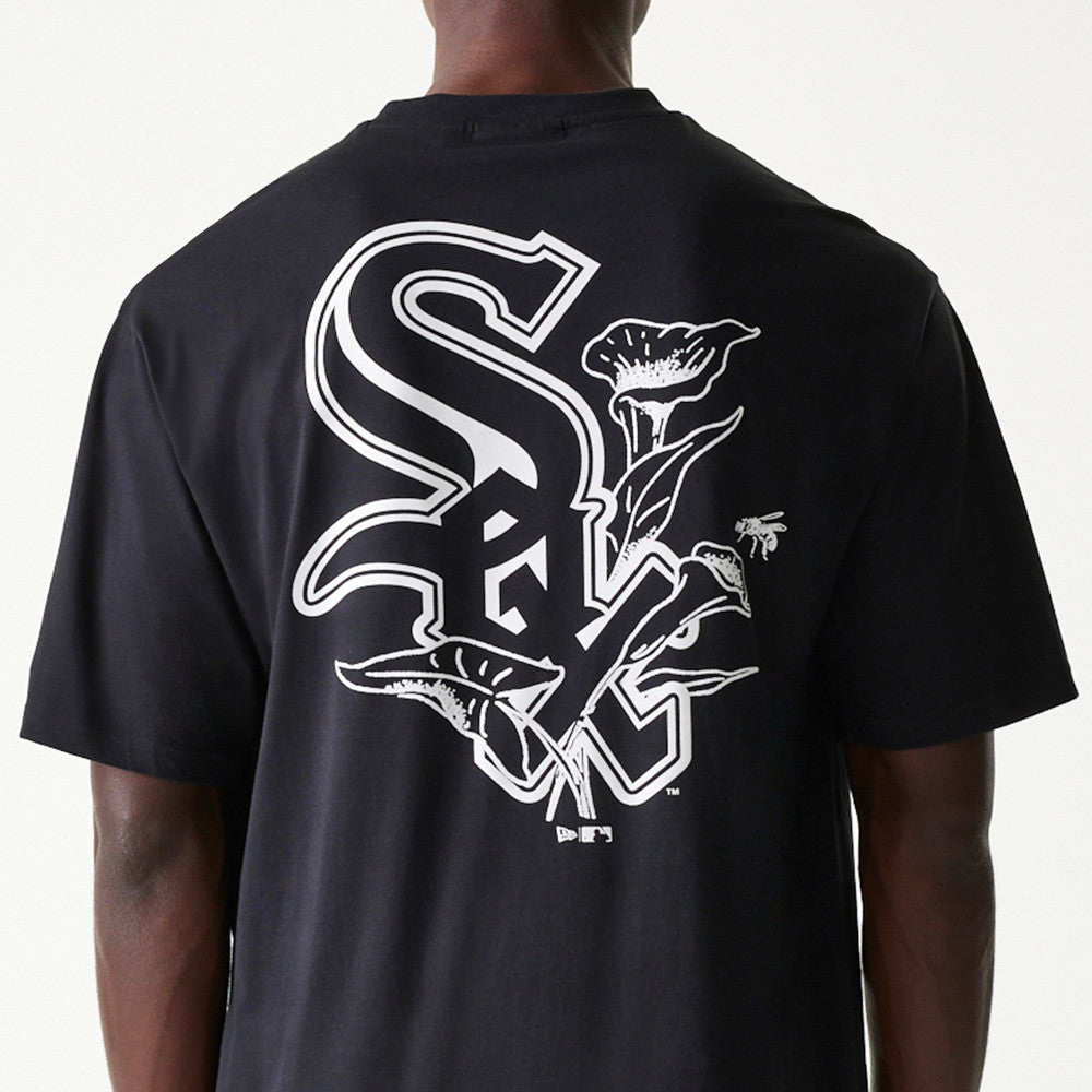 MLB FLORAL GRAPHIC OS TEE  CHICAGO WHITE SOX BLK