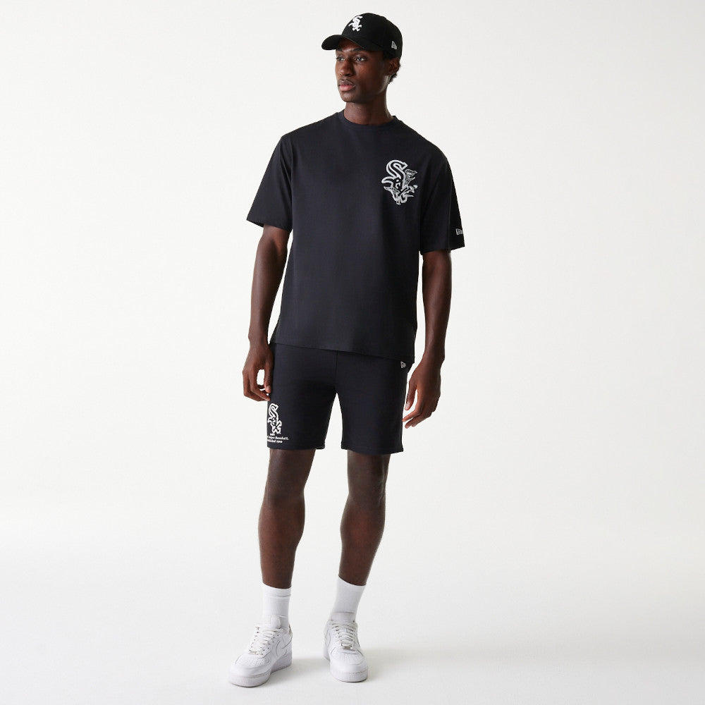 MLB FLORAL GRAPHIC OS TEE  CHICAGO WHITE SOX BLK