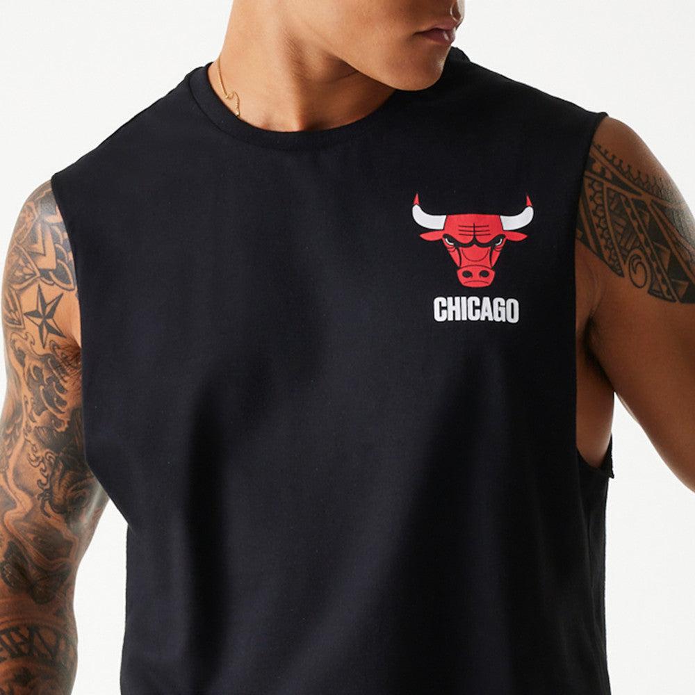 NBA GRAPHIC SLVLSS TEE CHICAGO BULLS BLK