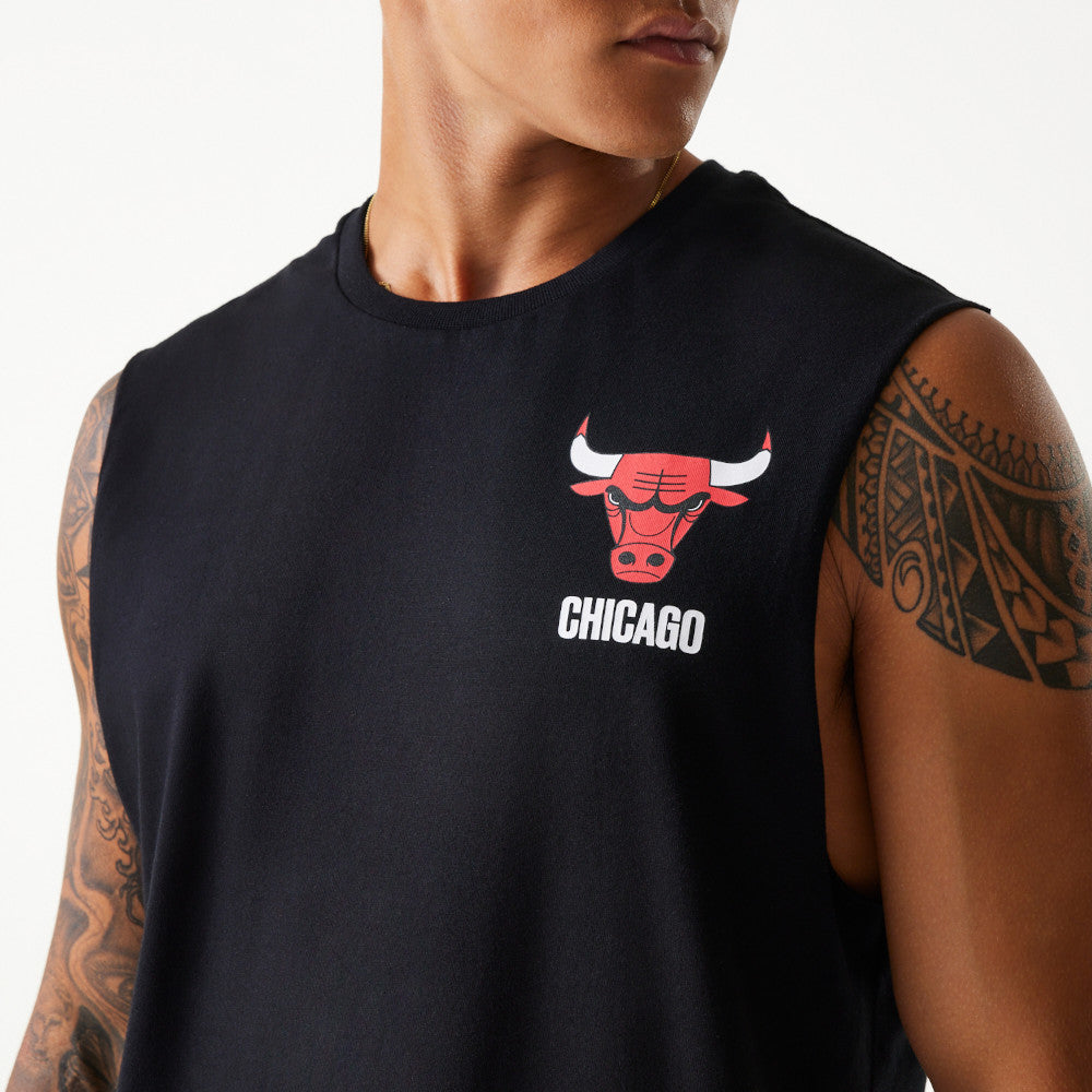NBA GRAPHIC SLVLSS TEE CHICAGO BULLS BLK