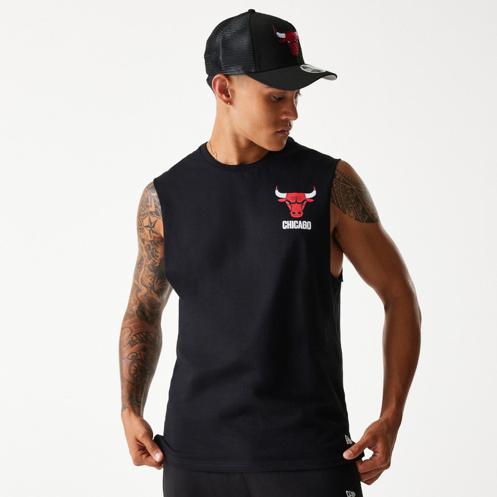 NBA GRAPHIC SLVLSS TEE CHICAGO BULLS BLK