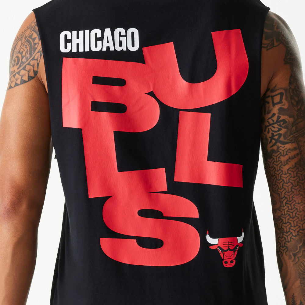 NBA GRAPHIC SLVLSS TEE CHICAGO BULLS BLK