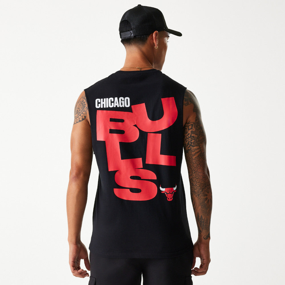 NBA GRAPHIC SLVLSS TEE CHICAGO BULLS BLK
