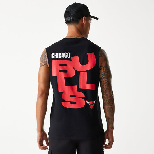 NBA GRAPHIC SLVLSS TEE CHICAGO BULLS BLK