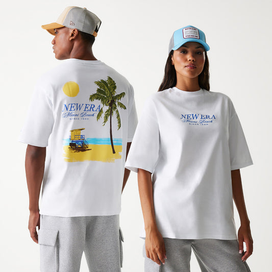 NE VACATION GRAPHIC OS TEE NEW ERA WHI WSL