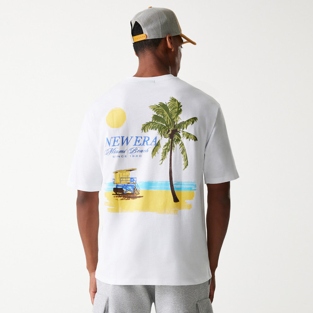 NE VACATION GRAPHIC OS TEE NEW ERA WHI WSL