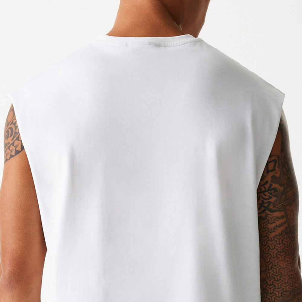 MLB SLEEVELESS GRAPHIC TEE LOS ANGELES DODGERS WHI