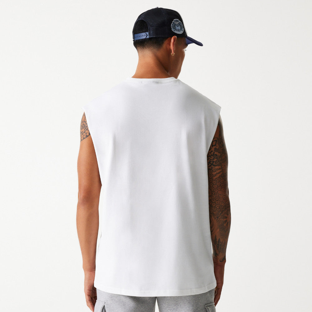 MLB SLEEVELESS GRAPHIC TEE LOS ANGELES DODGERS WHI