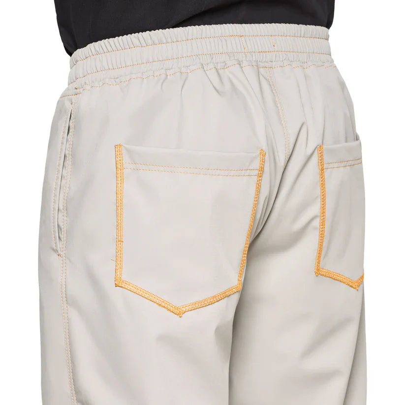 Pantalón Gris Overlocked